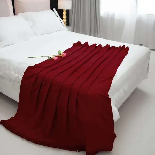 Wine_Red_Throw_Blanket_Soft_Cozy_Chenille_Throw_Blanket_With_Fringe_Tassel_For_Couch_Sofa_Chair_Bed_Living_Room_Gift
