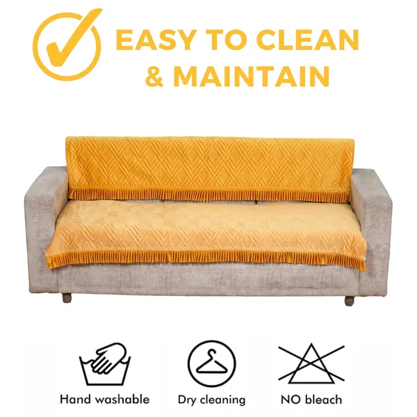 Yellow_3_Seater_Quilted_Velvet_Sofa_Cover_With_Frill_Washable_Durable_Protector_Mat_Enhancing_Living_Room_For_Sofa_Heritage_Weave_Collection