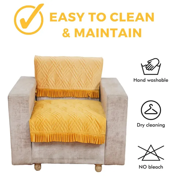 Yellow_3_Seater_Quilted_Velvet_Sofa_Cover_With_Frill_Washable_Durable_Protector_Mat_Enhancing_Living_Room_For_Sofa_Heritage_Weave_Collection