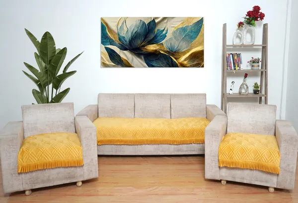 Yellow_3_Seater_Quilted_Velvet_Sofa_Cover_With_Frill_Washable_Durable_Protector_Mat_Enhancing_Living_Room_For_Sofa_Heritage_Weave_Collection