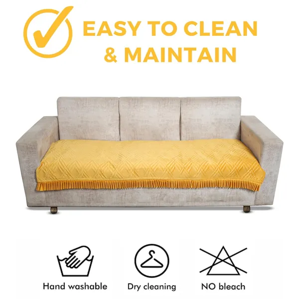 Yellow_3_Seater_Quilted_Velvet_Sofa_Cover_With_Frill_Washable_Durable_Protector_Mat_Enhancing_Living_Room_For_Sofa_Heritage_Weave_Collection