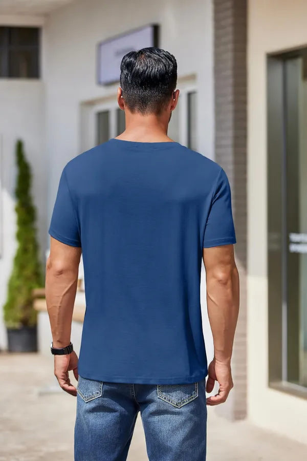 Blue_Regular_Fit_Pure_Cotton_T-Shirt_For_Men