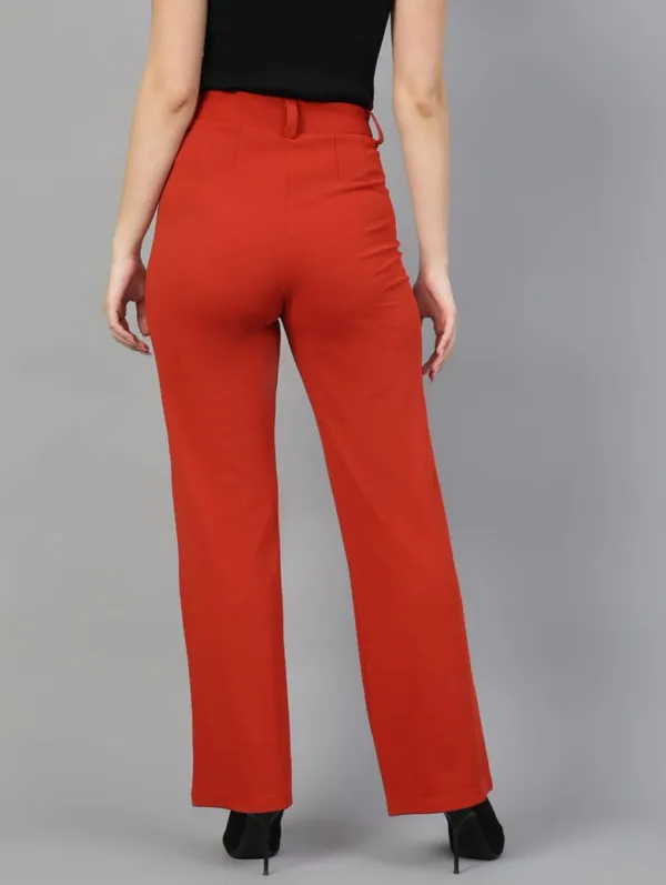 Red_Viscose_Rayon_Trousers_For_Women