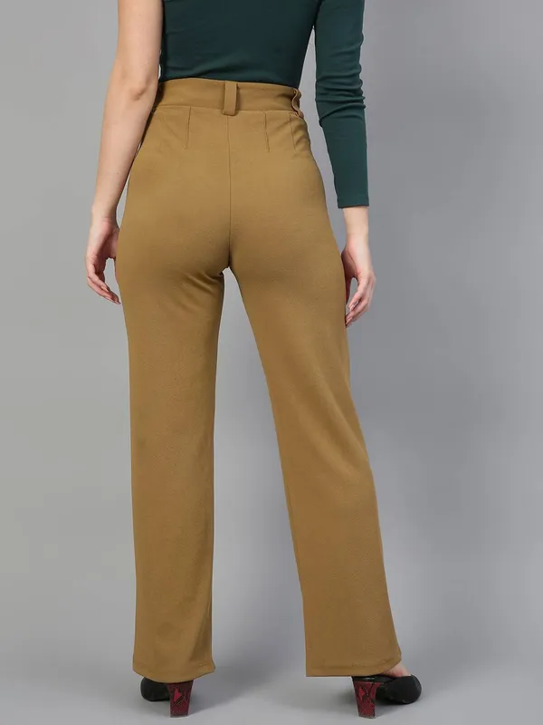 Brown_Viscose_Rayon_Trousers_For_Women