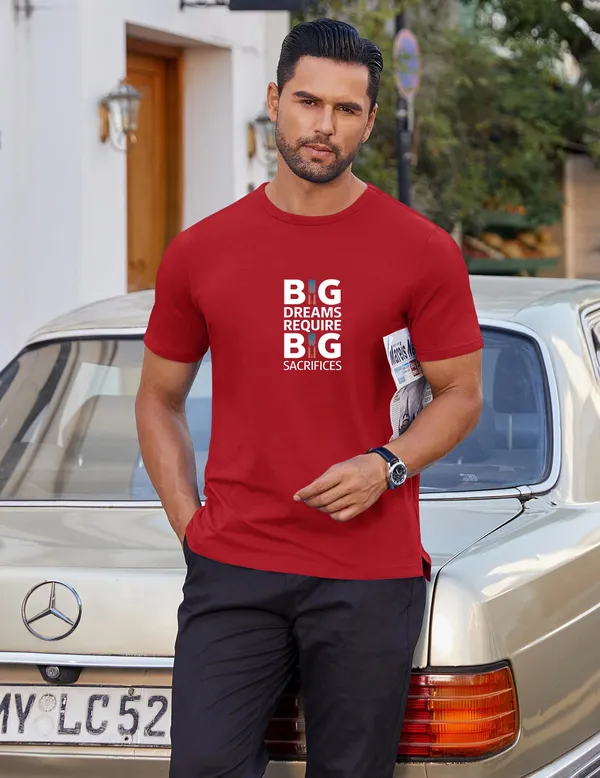 Red_Regular_Fit_Pure_Cotton_T-Shirt_For_Men
