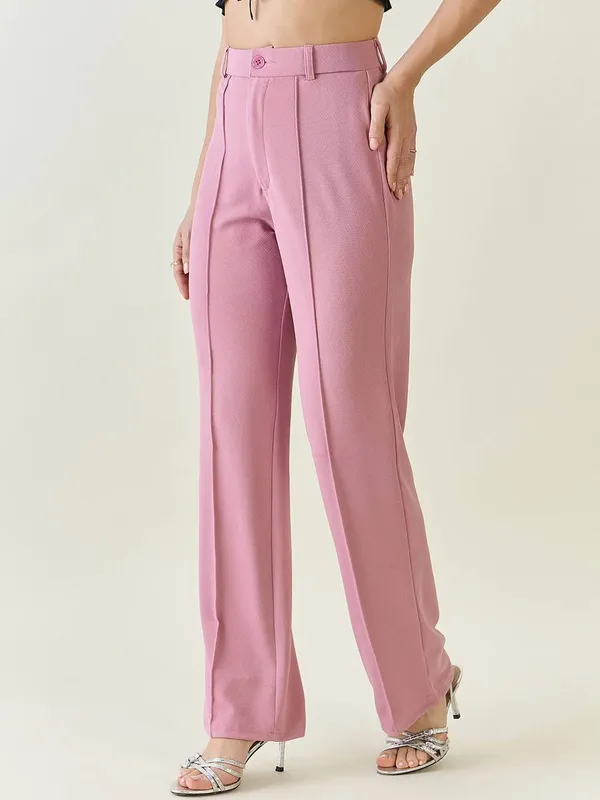 Rose_Gold_Viscose_Rayon_Trousers_For_Women