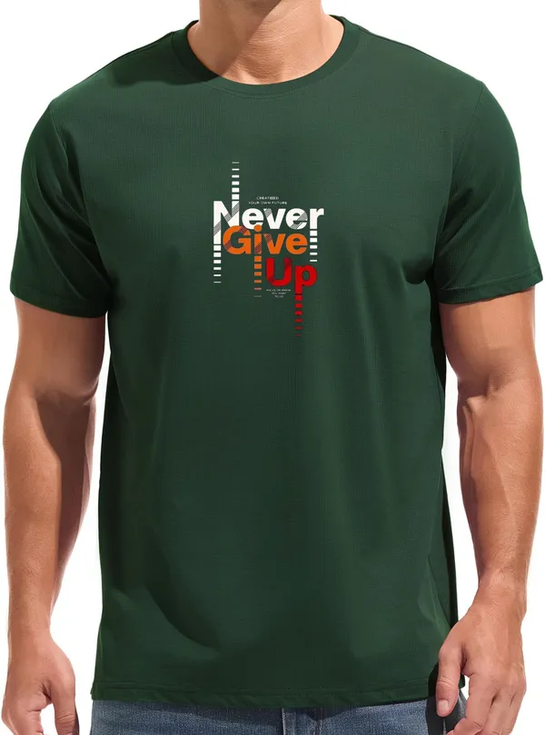 Green_Regular_Fit_Pure_Cotton_T-Shirt_For_Men