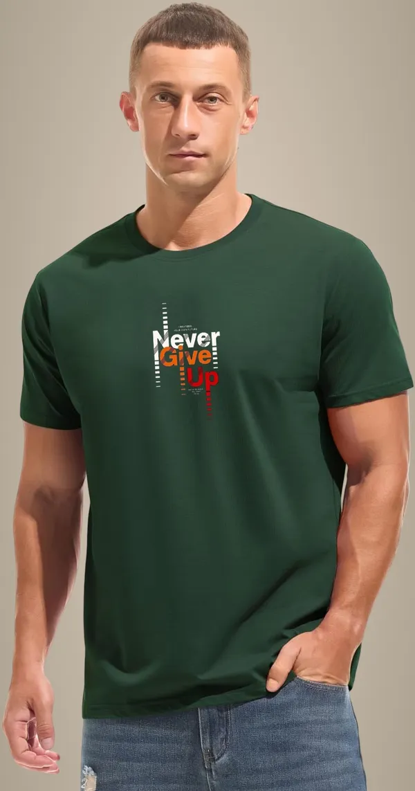Green_Regular_Fit_Pure_Cotton_T-Shirt_For_Men
