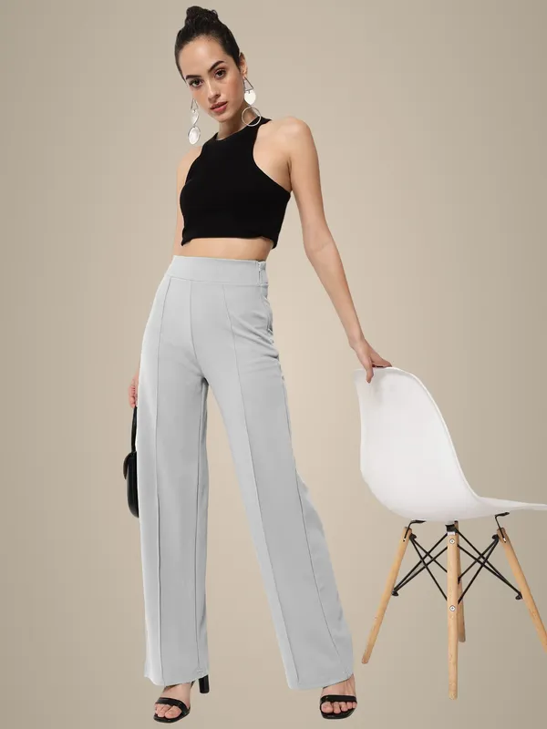 Light_Grey_Viscose_Rayon_Trousers_For_Women