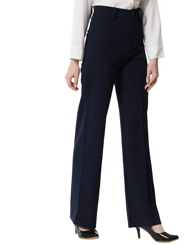 Navy_Viscose_Rayon_Trousers_For_Women
