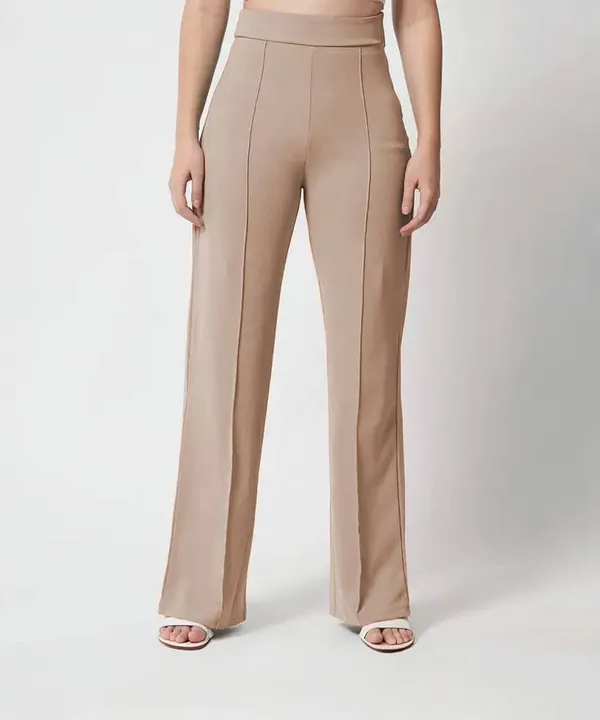 Beige_Viscose_Rayon_Trousers_For_Women