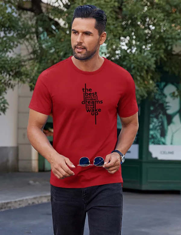 Red_Regular_Fit_Pure_Cotton_T-Shirt_For_Men