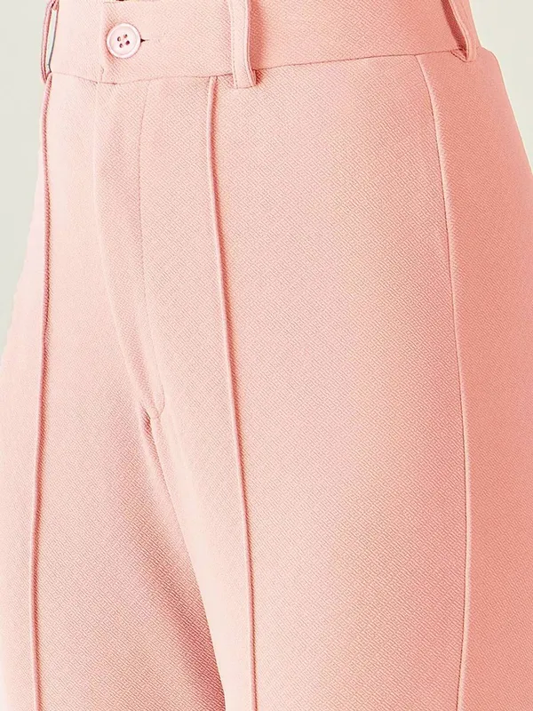 Peach_Viscose_Rayon_Trousers_For_Women