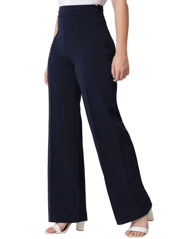 Navy_Viscose_Rayon_Trousers_For_Women