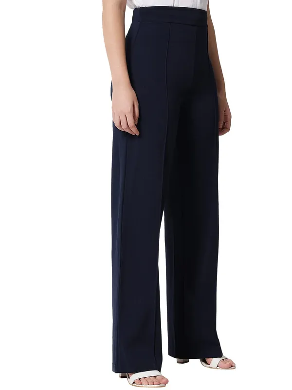 Navy_Viscose_Rayon_Trousers_For_Women