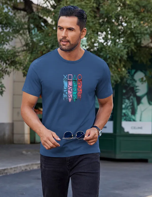 Blue_Regular_Fit_Pure_Cotton_T-Shirt_For_Men