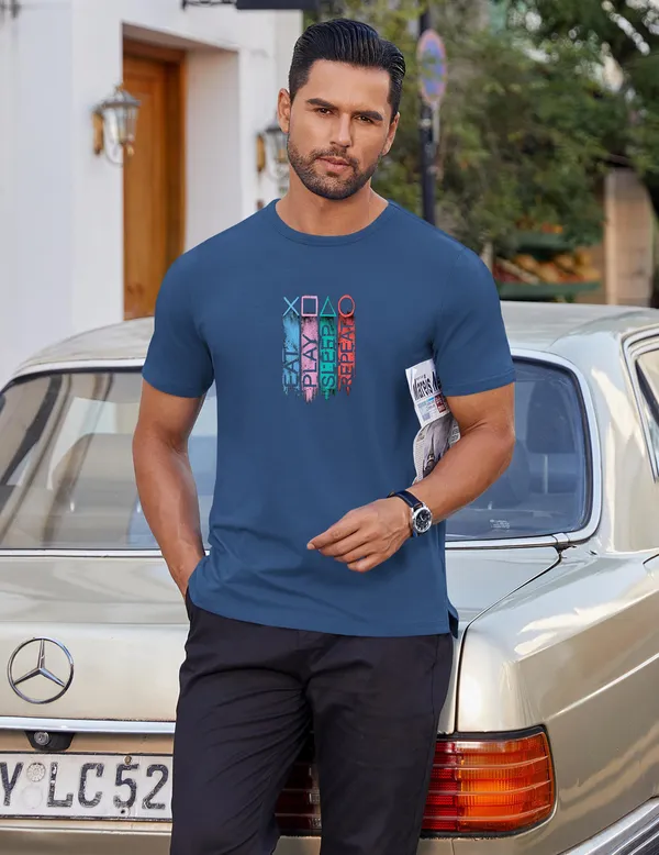 Blue_Regular_Fit_Pure_Cotton_T-Shirt_For_Men
