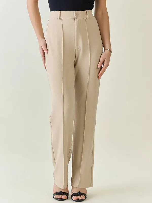 Beige_Viscose_Rayon_Trousers_For_Women