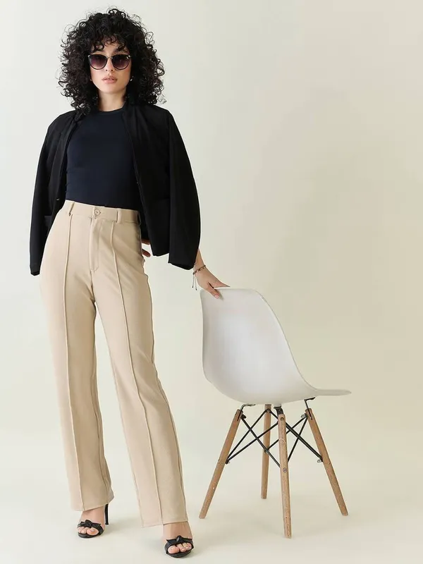 Beige_Viscose_Rayon_Trousers_For_Women