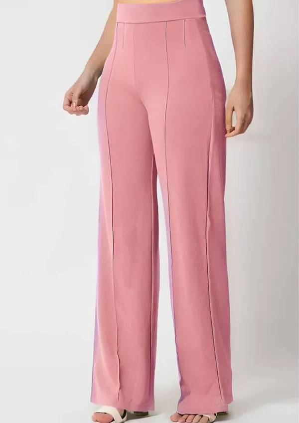 Rose_Gold_Viscose_Rayon_Trousers_For_Women