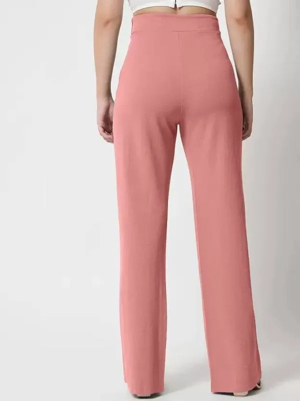 Rose_Gold_Viscose_Rayon_Trousers_For_Women