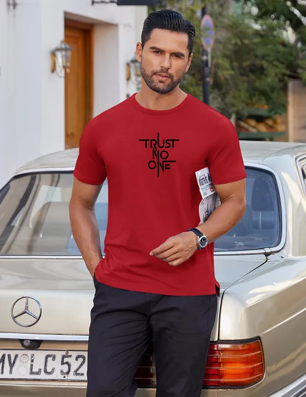 Red_Regular_Fit_Pure_Cotton_T-Shirt_For_Men