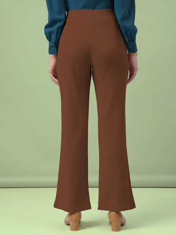 Brown_Viscose_Rayon_Trousers_For_Women