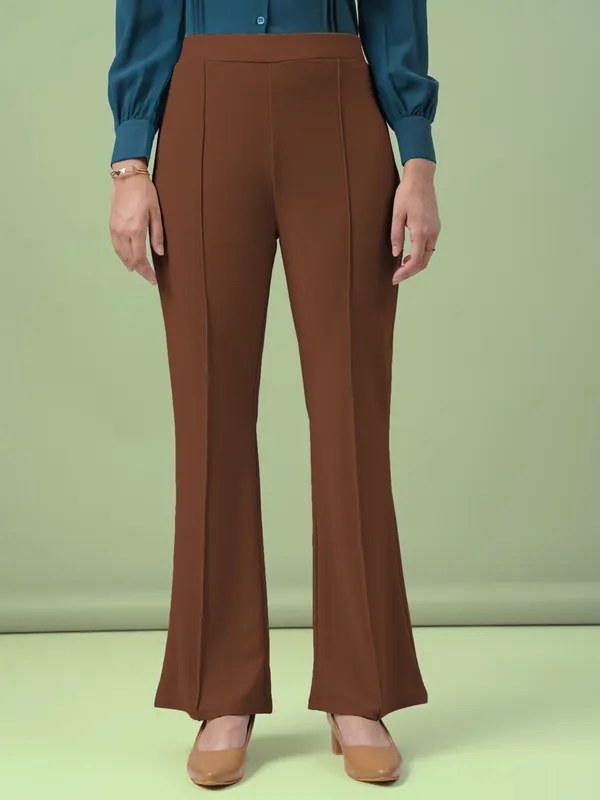 Brown_Viscose_Rayon_Trousers_For_Women