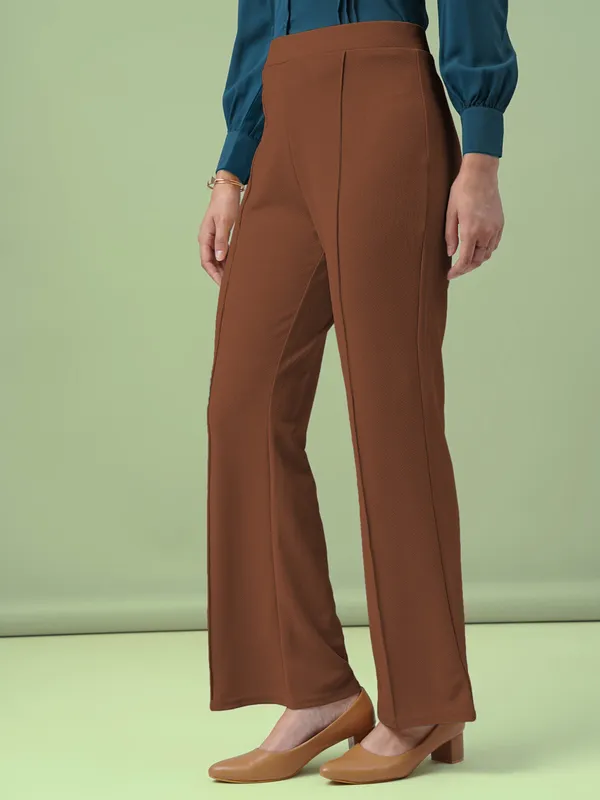 Brown_Viscose_Rayon_Trousers_For_Women