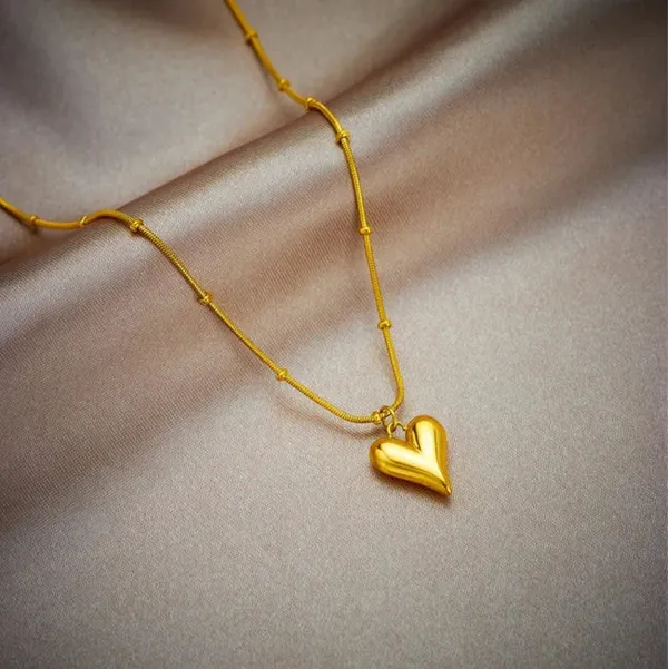Gold_Trendy_Heart_Beads__Anti-Tarnish_Stainless_Steel_Chain_Necklace