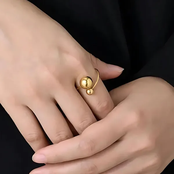 Gold_Ball_Hoop_Ring_Anti-Tarnish_Stainless_Steel_Adjustable_Ring
