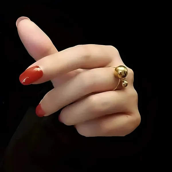 Gold_Ball_Hoop_Ring_Anti-Tarnish_Stainless_Steel_Adjustable_Ring