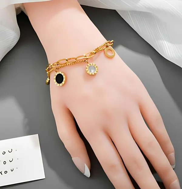 Black_And_White__Bay-Roman_Numeral_Double_Layer_Bracelet