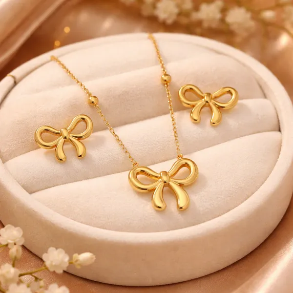 Beads_Bow_Anti-Tarnish_Necklace_&_Earrings_Combo_Set