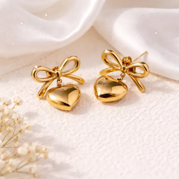 Gold_Bow_Heart_Anti-Tarnish_Earrings_–_Korean_Minimal_Stainless_Steel_Jewelry