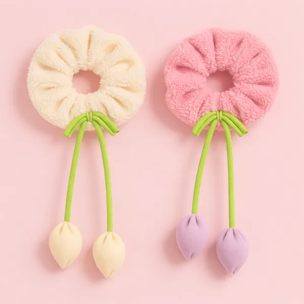 Pack_Of_2_Trendy_Tulip_Tassels__Soft_Velvet_Scrunchies