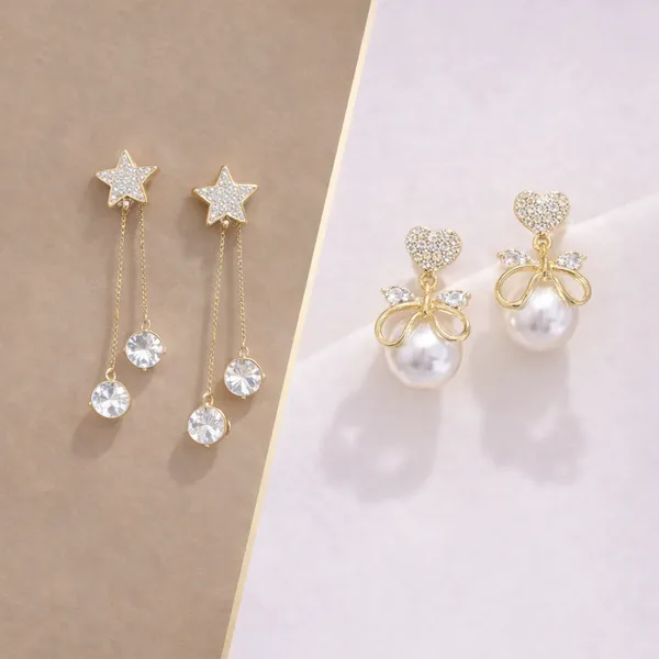 Pack_Of_2_Sparkle_&_Pearl_Bow_Earrings