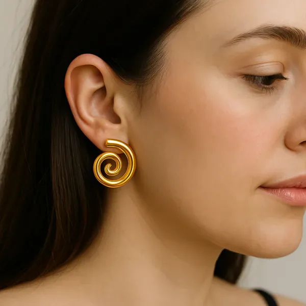 Spiral_Statement_Gold_Earrings_for_Women
