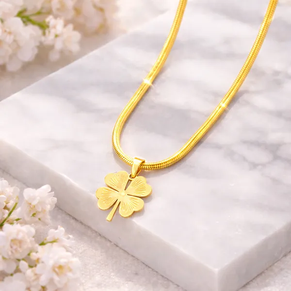 Stainless_Steel_Clover_Charm_Necklace