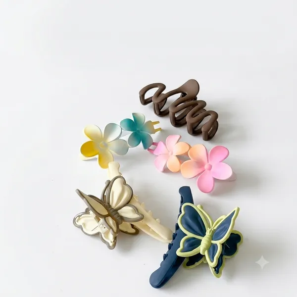 Trendy_Matte_&_Pastel_Hair_Claw_Clip_Set