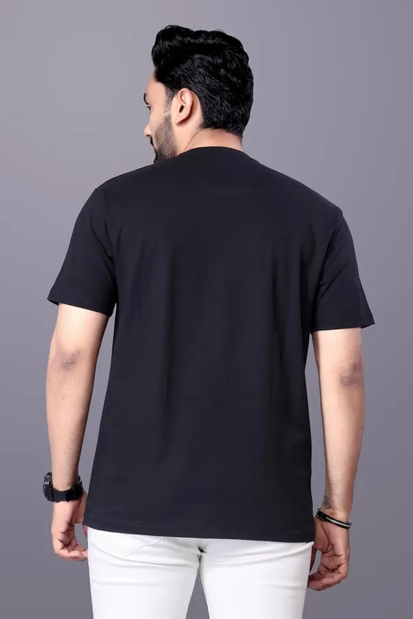 Black_Stylish_Soft_Cotton_Fabric,_Vibrant_Designs,_Perfect_Casual_Wear_And_Everyday_Comfort_Regular_Fit_T-Shirt_For_Men