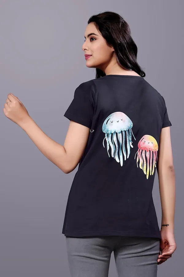 Black_Premium_Cotton_Soft,_Breathable_Regular_Fit_For_Chic_And_Comfortable_Regular_Fit_T-Shirt_For_Women