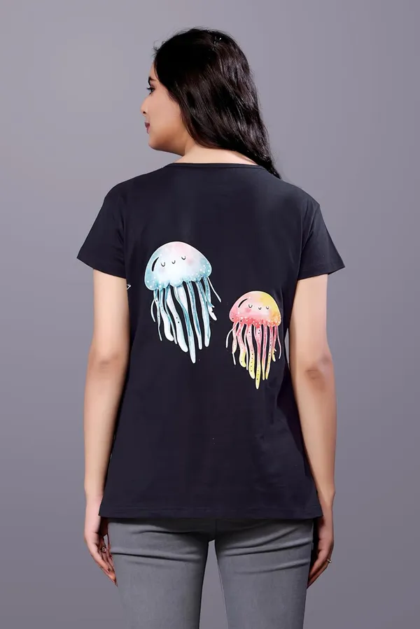 Black_Premium_Cotton_Soft,_Breathable_Regular_Fit_For_Chic_And_Comfortable_Regular_Fit_T-Shirt_For_Women