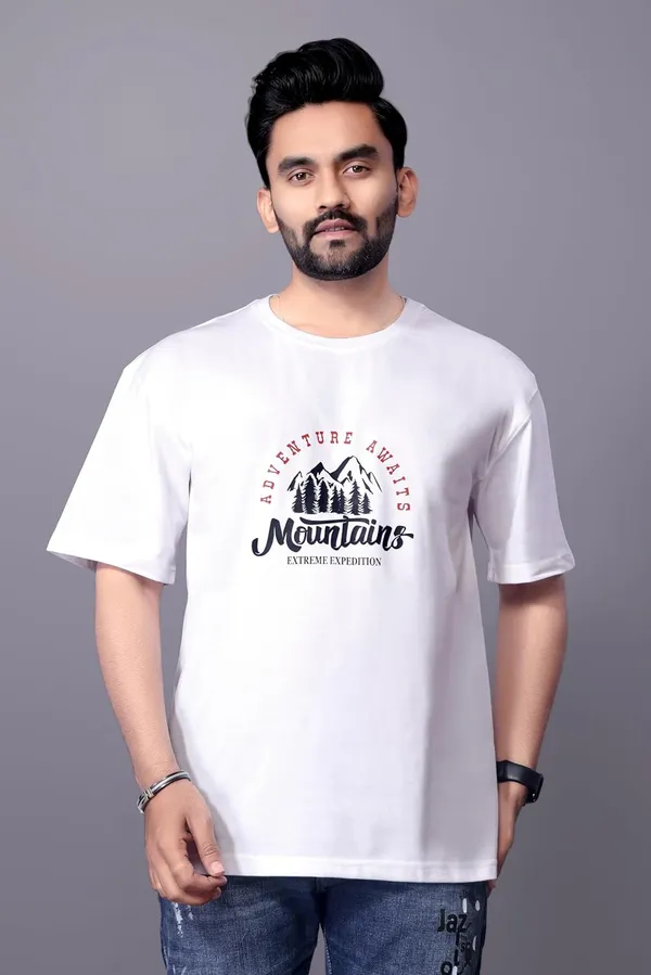 White_Cotton_Comfortable_And_Stylish_Casual_Wear_And_Modern_Street_Style_Oversize_T-Shirt_For_Men