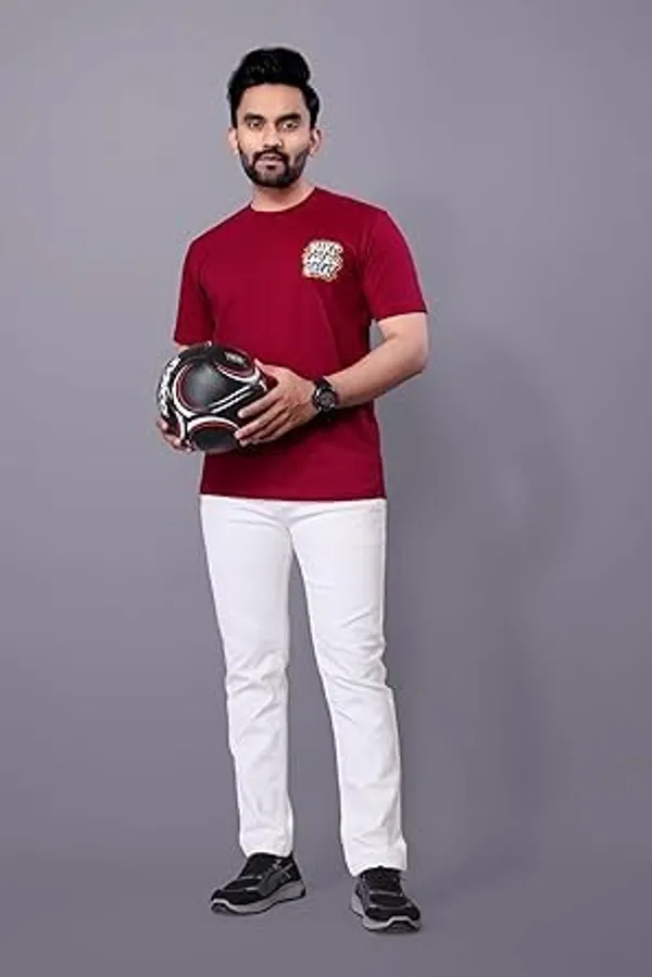 Red_Classic_Cotton_Comfortable,_Lightweight,_And_Stylish_Regular_Fit_T-Shirt_For_Men