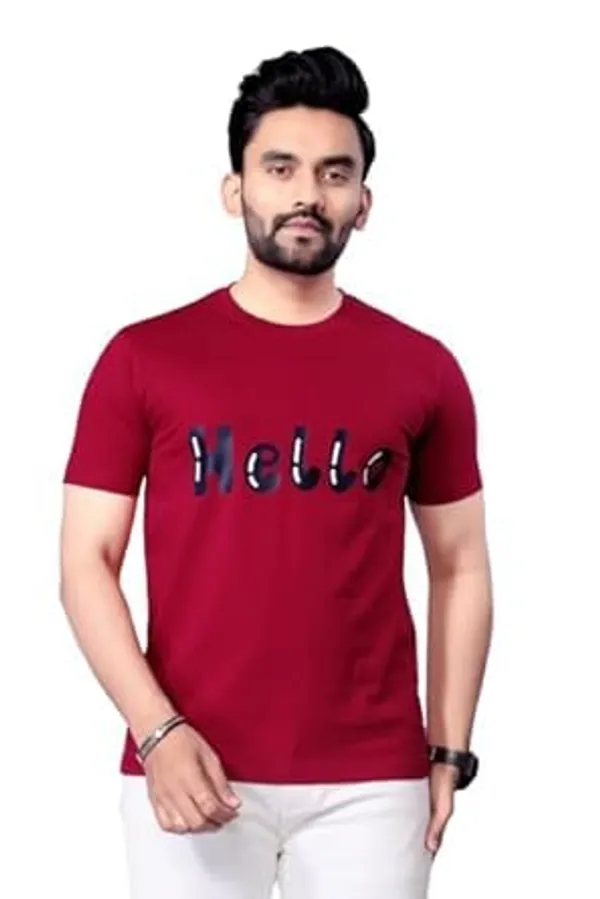 Red_Classic_Cotton_Comfortable,_Lightweight,_And_Stylish_Regular_Fit_T-Shirt_For_Men