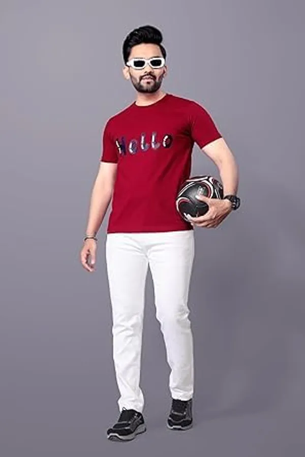 Red_Classic_Cotton_Comfortable,_Lightweight,_And_Stylish_Regular_Fit_T-Shirt_For_Men