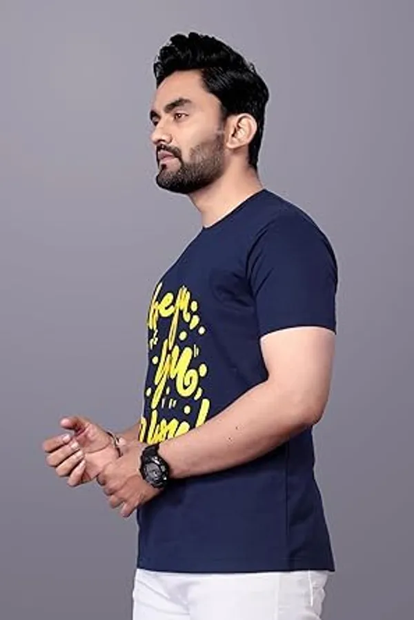 Blue_Classic_Cotton_Comfortable,_Lightweight,_And_Stylish_Regular_Fit_T-Shirt_For_Men