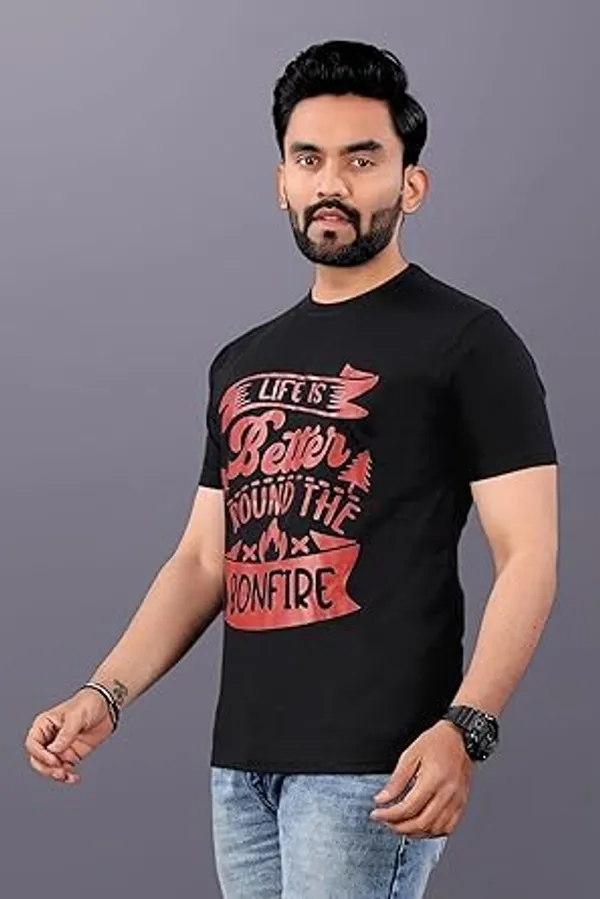 Black_Classic_Cotton_Comfortable,_Lightweight,_And_Stylish_Regular_Fit_T-Shirt_For_Men