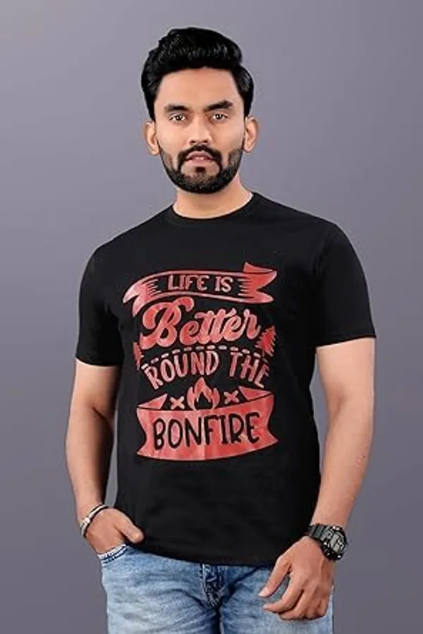 Black_Classic_Cotton_Comfortable,_Lightweight,_And_Stylish_Regular_Fit_T-Shirt_For_Men
